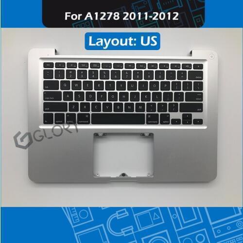 Laptop A1278 Top Case For Macbook Pro 13" A1278 Top Case Palmrest with US Keyboard 2011 2012 Year