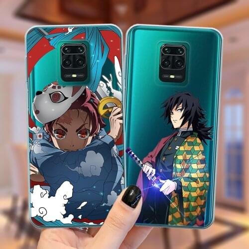 Demon Slayer Japan Anime Case For Xiaomi Mi 10T Note 10 Lite Ultra Poco X3 NFC Redmi Note 9S 7 8 9 Pro 8T 9C Soft Silicone Cover