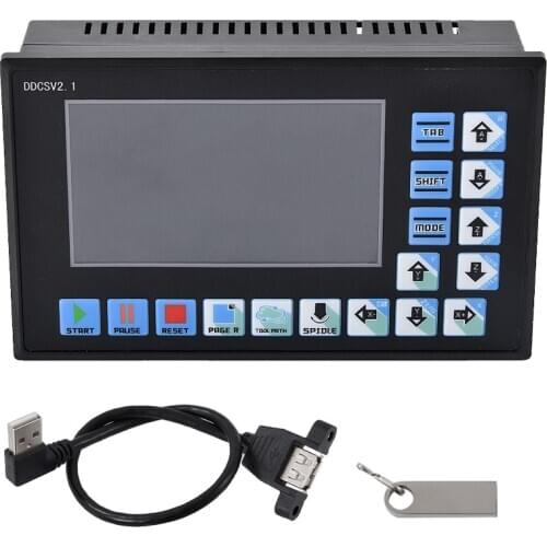 DDCSV2.1 500KHz CNC 3-Axis Engraving Machine Controller Motion Control System G Code Stepper Motor Driver