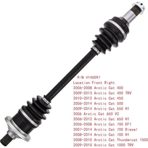 For Arctic Cat 400 450 500 550 650 700 1000 2006-2014 Front Right CV Axle Drive shaft OEM 0502-812 1502-344 1502-800 1502-874