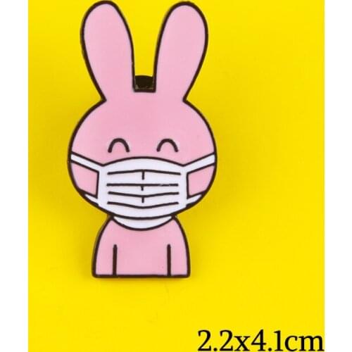 Animal Enamel Pin Pink Cute Rabbit Cat Black Musical Cat Magical Witch Cat Brooch Denim Jeans shirt bag Gift For Friends Jewelry