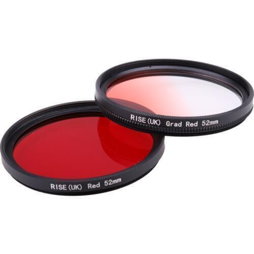 Camera Filter 52mm Full Red Gradual Red Lens Filter for Nikon D3100 D3200 D5100 SLR Camera Lens