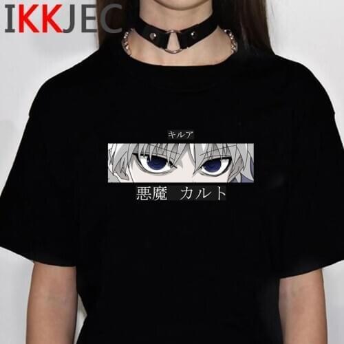 Hunter x Hunter Killua Zoldyck t shirt tshirt women couple streetwear harajuku summer top aesthetic