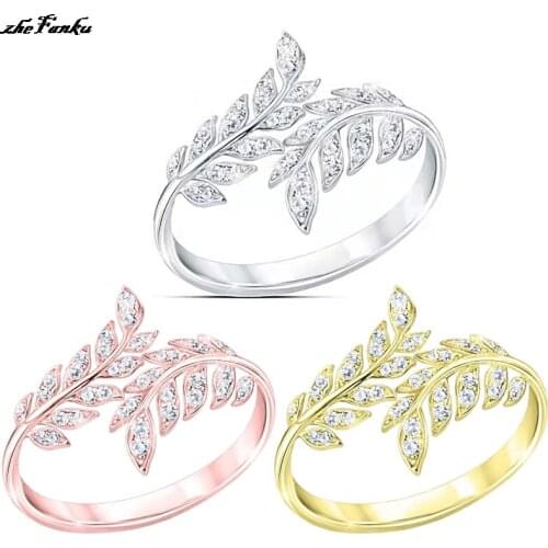 Boho Chic Feather Leaf Ring Vintage Metal Color Men Women Wedding Hippie Punk Biker Spinner Rotatable Rings