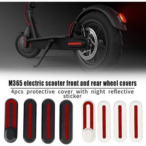 Scooter Wheel Hubs Cover Night Reflection Protect Case Decorat Shell Durable Safety for Xiaomi M365 Electric Scooter Accessory