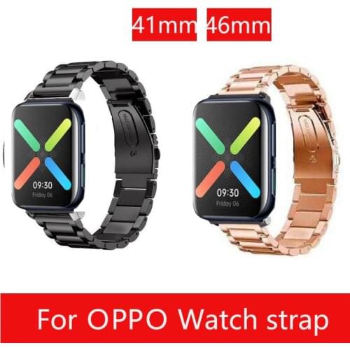 Hot Stainless Steel replacement strap for OPPO watch wrist band 41mm 46mm Accessories