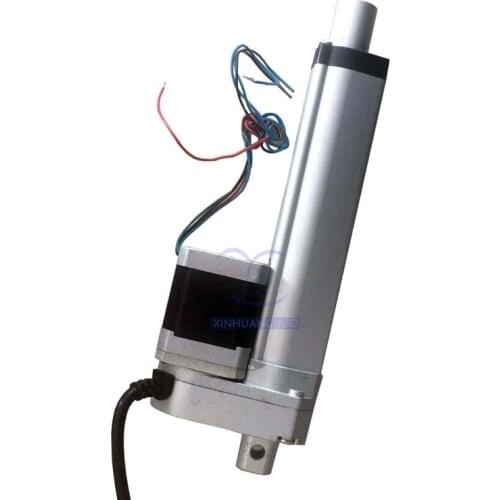 Metal gear electric linear actuator with 42BYG steper motor DC linear actuator stepper motor electric push rod 24V