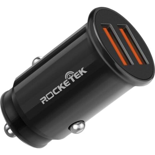 Multi-functional 12W Dual USB Output Car Charger Adapter Ultra-compact Vehicle Phone USB Adapter Fast Charging