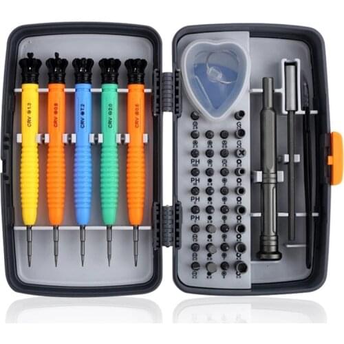 45 In 1 Precision Screwdriver Set Magnetic Bits Slotted Phillips Torx CR-V Rotation Handle PC Laptop Phone Repair Tool Kits