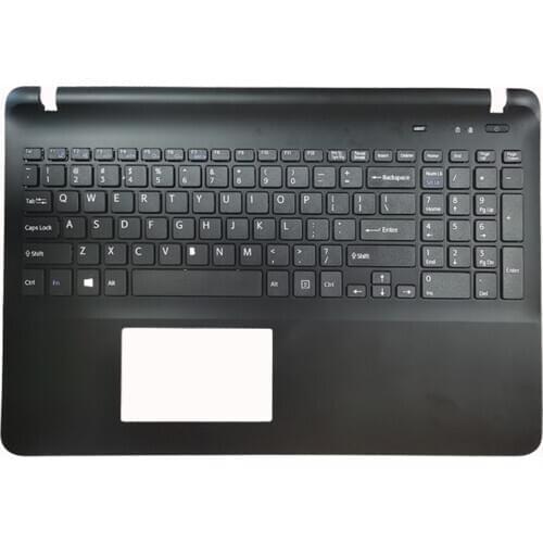 NEW US laptop keyboard for Sony Vaio svf1521p1r with Palmrest upper Cover