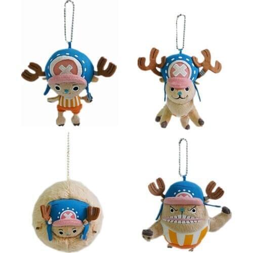 New One Piece Chopper Plush Keychain Small Pandent Kids Stuffed Toys 10CM