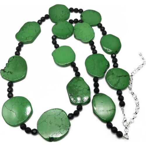 New Chunky Statement Natural Stones Pendant Necklace Irregular Shape Jewelry Heavy Accessories