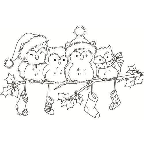 New Transparent Silicone Clear Rubber Stamp Scrapbooking DIY Cute Pattern Photo Album Paper Card Decor Cartoon bird Text Stamp