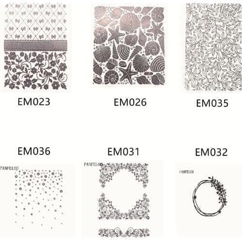 Easter plastic Ocean World template craft card making paper card album wedding decoration scrapbooking embossing folder