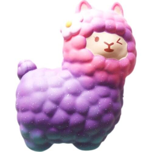 Squishy Soft Slow Rising Squishes Toys PU Stress Relief Animal Alpaca Toy