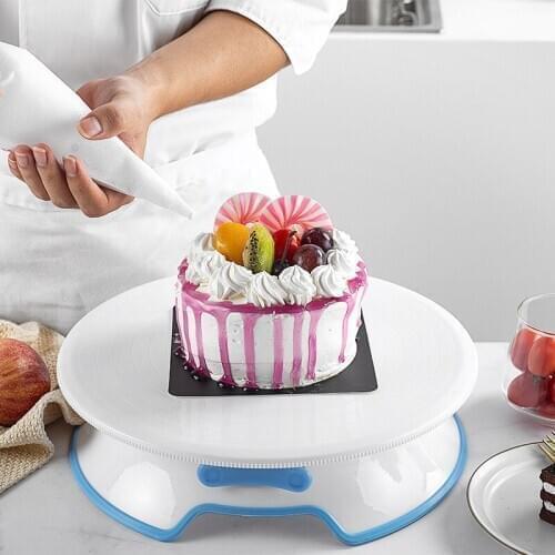 Rotating High quality Cake Stand Rotating Anti-skid/Detachable/ Adjustment Cake Turntable Stand DIY Turntable Baking Cake Tool