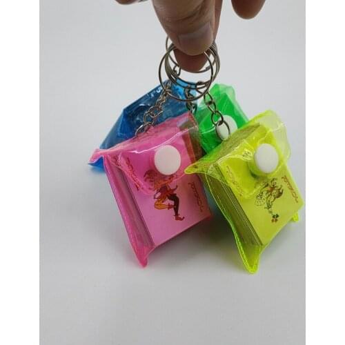 1pc Portable Mini Playing Cards Poker Keychain Small Board Game Key Chain 4×3cm Dropship