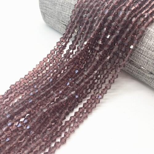 100pcs 4mm Bicone Austria Crystal Beads charm Glass Bead Loose Spacer Bead for DIY Jewelry Making#JJ16