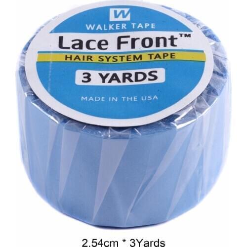 2.54 CM * 3 Yard Blue Wig Support Double Sided Adhesive Tape For Hair Extension/Toupee/Lace Wig/Pu Extension