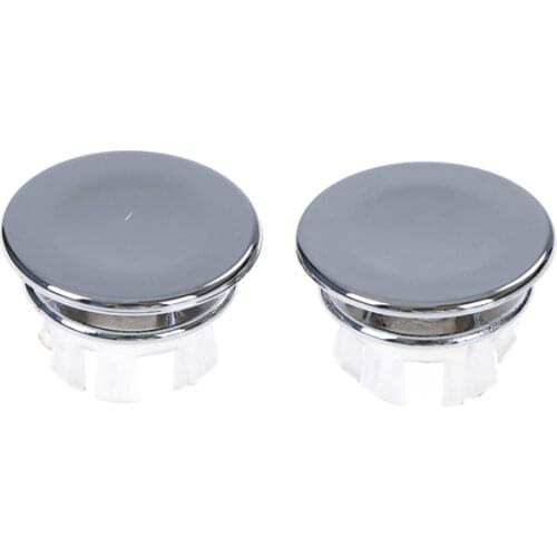 2Pcs Sink Round Ring Overflow Spare Cover Tidy Chrome Trim Bathroom Ceramic Basin Overflow Ring