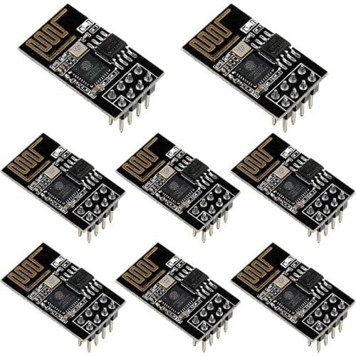 8 Pieces ESP8266 ESP-01S Wireless Serial Wifi Transceiver Module With 8 MB SPI Flash Compatible With For Arduino IDE