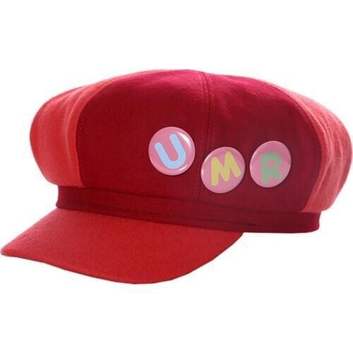 2021 New Berets Anime Himouto Umaru chan Doma Umaru Cosplay Hat UMR Stylish Men and Women Red Cartoon Dome Hat