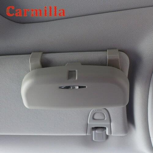 Carmilla for VW Audi for Benz Honda for Mazda Hyundai for Chevrolet Cruze Trax Car Sunglasses Holder Glasses Case Storage Box