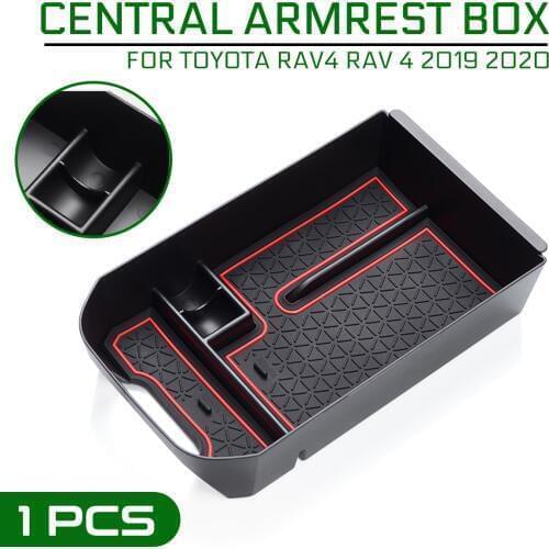 Car Central Armrest Box Stowing Tidying Center Console Organizer Car Interior Accessories for Toyota RAV4 2019 2020 RAV 4