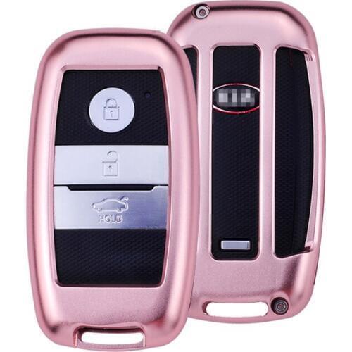 Aluminum Alloy Car key case cover key shell Holder For KIA Rio Sportage K2 K3 K4 K5 KX3 Ceed Sorento Cerato Optima Frote