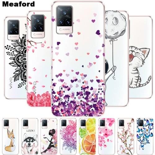 For vivo V21 5G Case Transparent Soft TPU silicon Phone Cover For vivo V21 5G Case for vivo V2050 V21 V 21 5G Clear Funda Coque