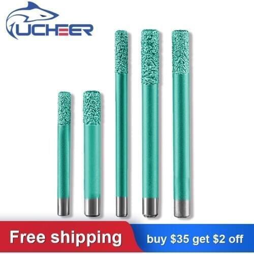 UCHEER 1pc Flat Bottom Brazing Stone Engraving Router Bits Marble Granite for CNC Machine Carving Tools