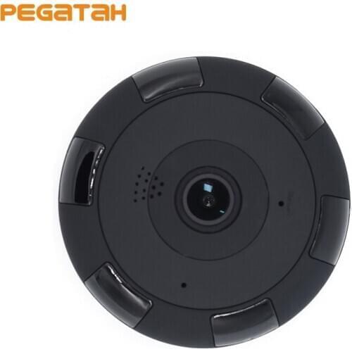 HD 1080P Fisheye Panoramic 360 Degree 1.3MP 2MP VR WIFI IP Camera with 64GB TF Card slot Two-Way Audio Motion detection