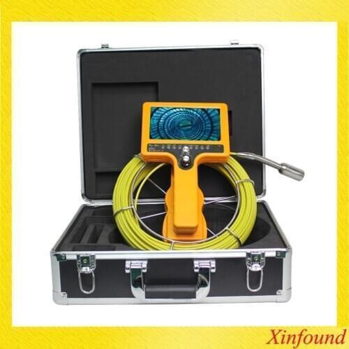 Pipe Camera Sewer 512hz Transmitter Sonde Locating Duct Video Snake Inspection System Kit W/7'TFT Monitor