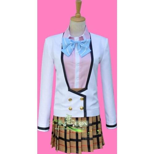 Masamune-kun no Revenge Aki Adagaki Aki Yasaka High School Grils Uniform Dress Cosplay Costume F008