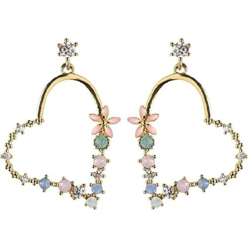 1@# Hot Sale Shine Delicate Drop Earrings Statement Golden Women Fashion Geometric Pendant Earrings Trend Fashion Jewelry