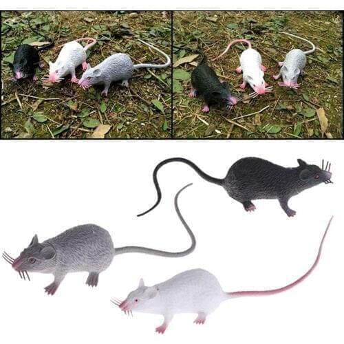 Hot Sale PVC Plastic Christmas Joke High Quality Fake Lifelike Mouse Model Prop Halloween Gift Toy Party Decor Jokes Toy