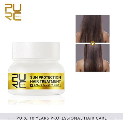 PURC Hair Mask Straightening Smoothing Shine Repairs Frizzy Dry Hair Scalp Treatment Hair Care Products for Women 60ml