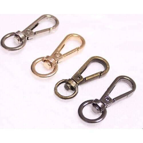 5pcs Metal Swivel Trigger Lobster Clasp Hook Buckle Clip Key Chain Bag Accesories Keyring Lanyard DIY Craft Outdoor Travel Kits