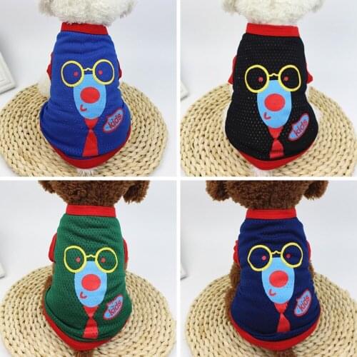 Miflame Funny Dog Clothes Summer Dog Vest For Pet Costume Small Dog T-shirt Schnauzer Chihuahua Clothes Pet Vests Puppy Clothing