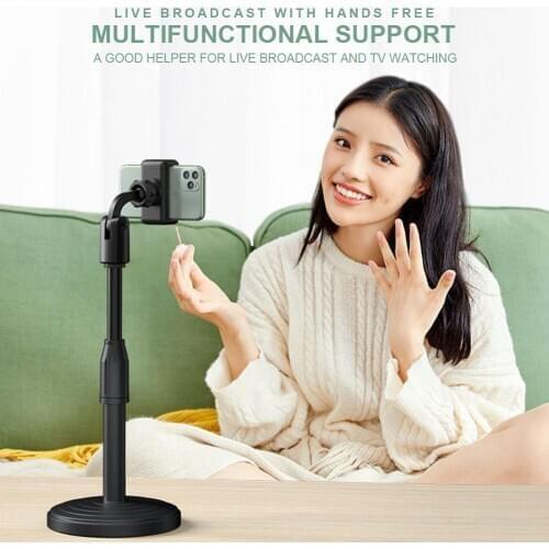 Mobile Phone Stand For Phone Retractable Holder Desk Table Clip Bracket Table Cell Phone Support Holder Mount For Live Broadcast