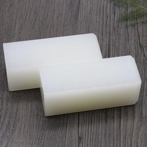 Can Custom size As Milk White Jade Rough Cut Cuboid Slabs!! Jade seed Specimen