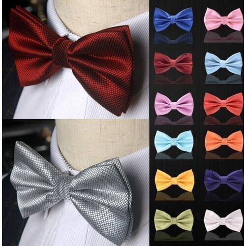 Mens Adult Bowtie Classic Fashion Wedding Party Formal Satin gift Plaids Multicolor Adjust Neck Bow tie Gravata New Clip-On