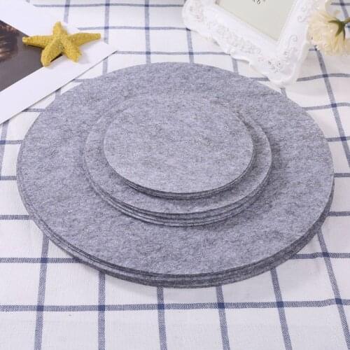 Set of 24 Soft Felt Plate Dividers 3 Sizes Pan Separator Pads Cookware Bakeware Pot Stacking Protectors Dish Scratch Protectors