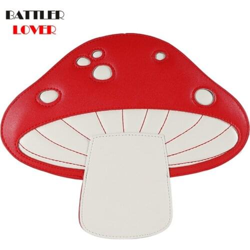 Women New Funny Crossbody Bags Mushroom Shapes Shaoulder Totes For Female Fashion Messneger Purse Ladies Kawai Brand Mini Wallet