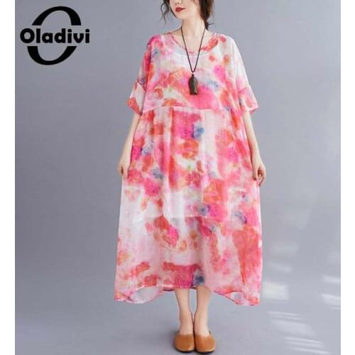 Oladivi Summer Chiffon Dresses