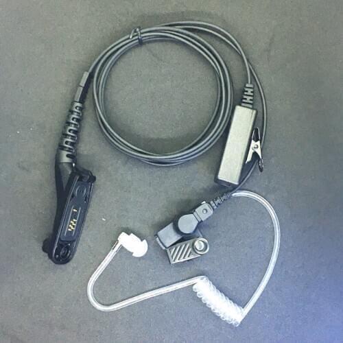 Clear Air Tube Long big PTT headphone for motorola XIR P8268 P8220 P8660 DP4800 DP3400 XPR6500 APX2000 etc walkie talkie