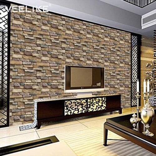 PVC Vintage Brick Waterproof Self adhesive Wallpaper Peel and Stick For Living Room Decor Bedroom Wall Decor Vinyl Wall Paper