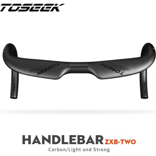 TOSEEK ZXB-TWO Bike Carbon Road Handlebar 400/420/440mm UD Matt Internal Routing Road Bicycle Handle Bar