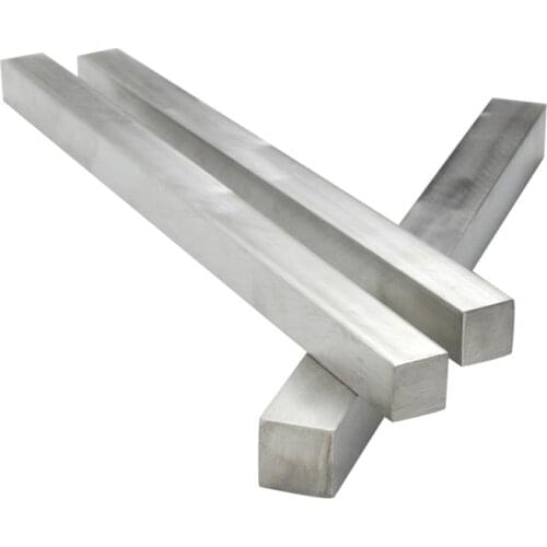 304 stainless steel bar flat bar square steel square bar length 500mm