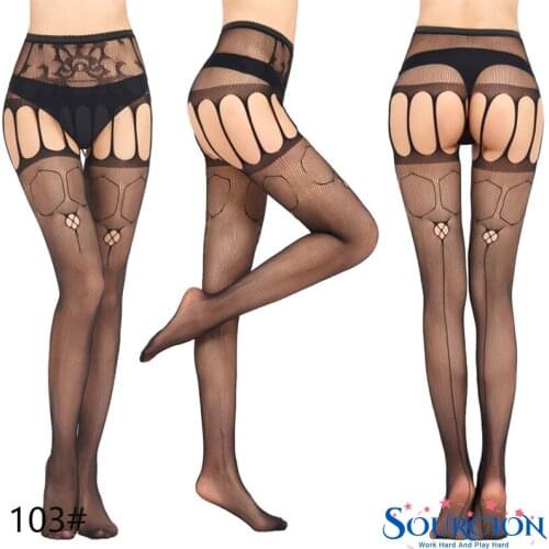 SWT Woman Sexy Lingerie Pantyhose Hombre Mesh Open Crotch Erotic Stockings Medias Fishnet Panty Bottoming Lntimate Goods For Sex